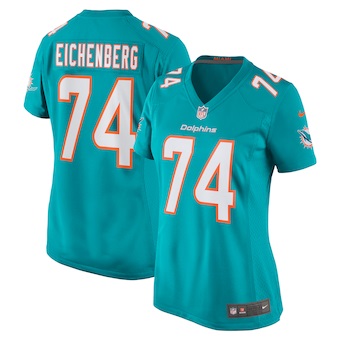 womens nike liam eichenberg aqua miami dolphins game jersey_